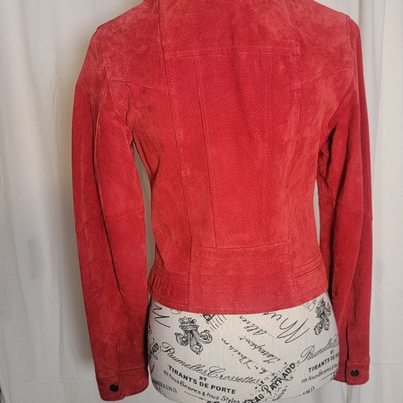 Vero Moda Suede Jacket. Beautiful Red. - Picture 9 of 12